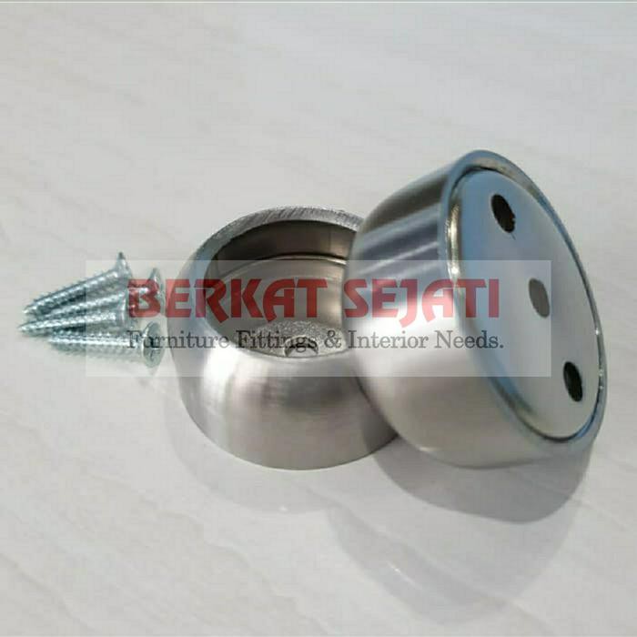 Bracket Pipa Bulat SS Stainless Steel 1" inch 25 mm Gantungan Lemari
