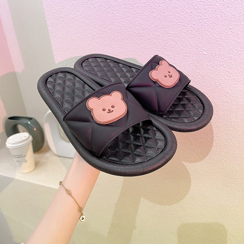 【New Arrival】FRSHome sepatu wanita sandal kondangan musim panas sandal beruang lucu sandal murah