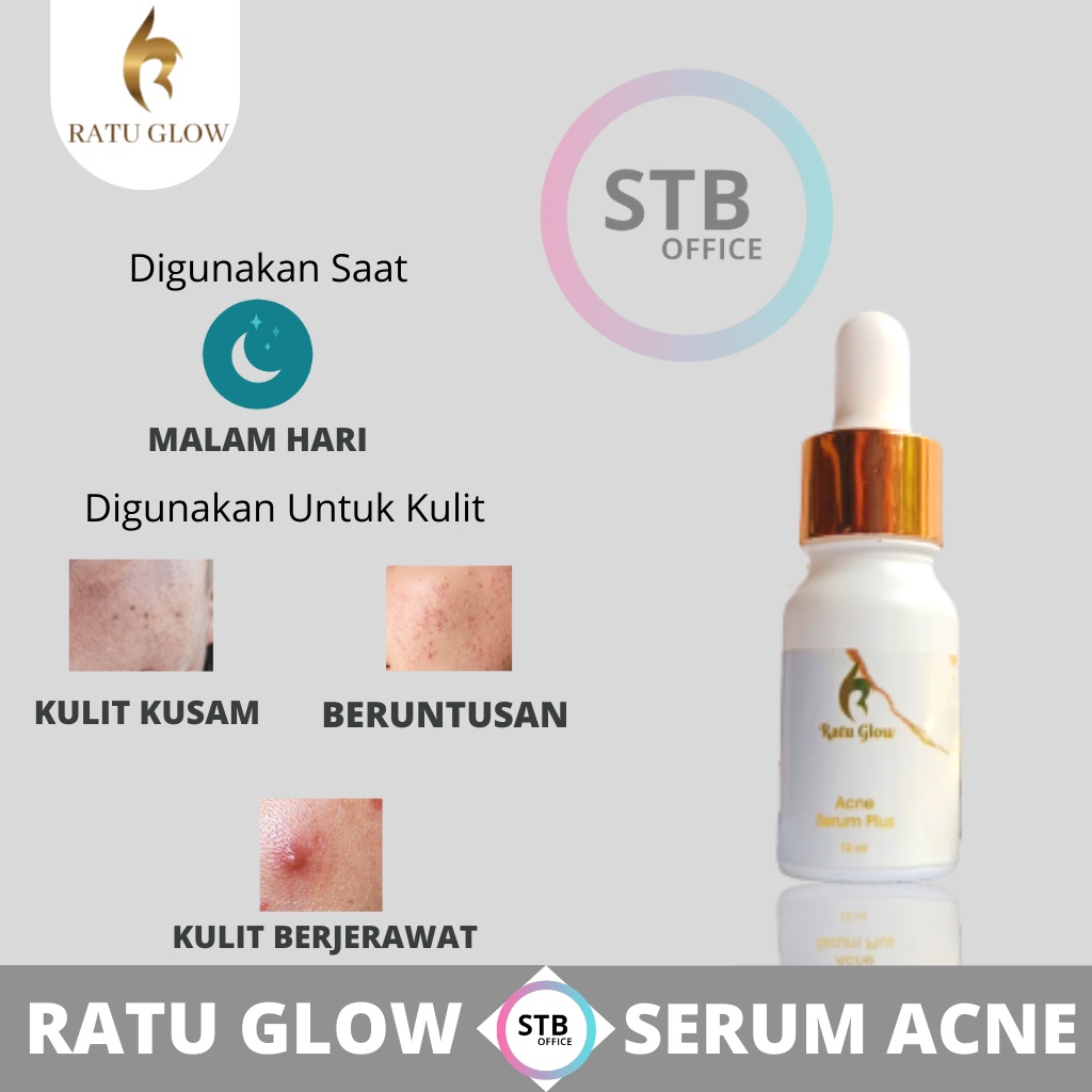 Ratu Glow Serum Acne Brightening Perawatan Pelembab Penghilang Jerawat Dan Bekas Jerawat Sebagai Muisturizer Kulit Wajah