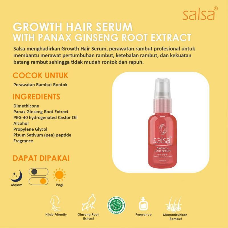 SALSA Growth Hair Serum 80ml (12020)