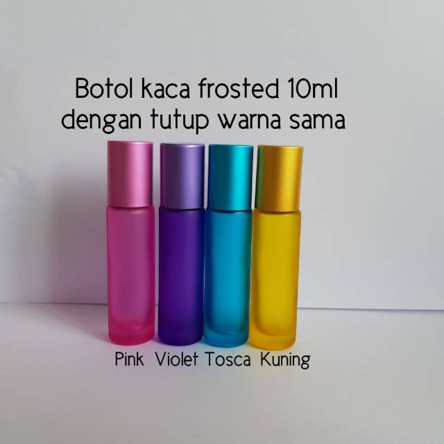 Jual Botol Kaca Roll On PASTEL 10ml Dengan Tutup Warna Sama | Shopee ...