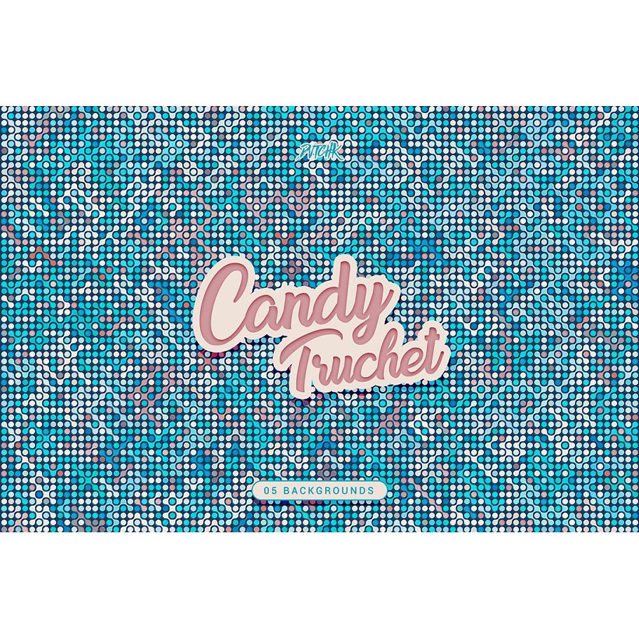 Candy Truchet Backgrounds - JPEG Ultra HD