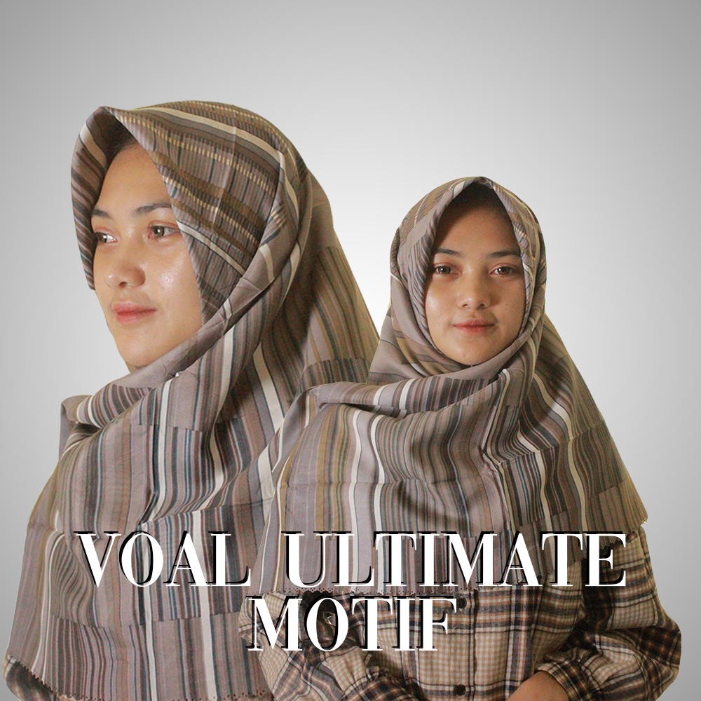 Hijab muslimah segi empat voal ultimate motif