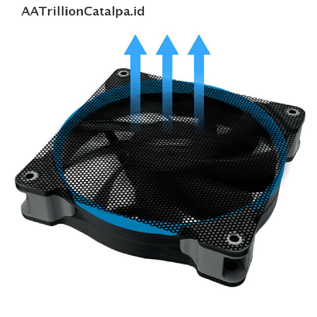 Aatrillioncatalpa 5Pcs Filter Mesh Cover Kipas Angin Komputer PC Bahan PVC Anti Debu 8cm