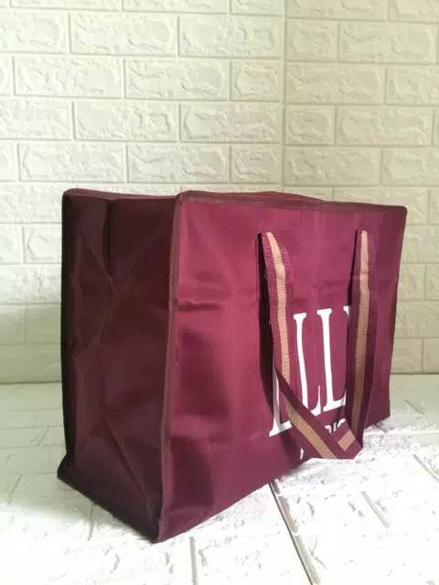 TAS BELANJA KECIL LEBAR TALI PENDEK UKURAN 38x25x 17