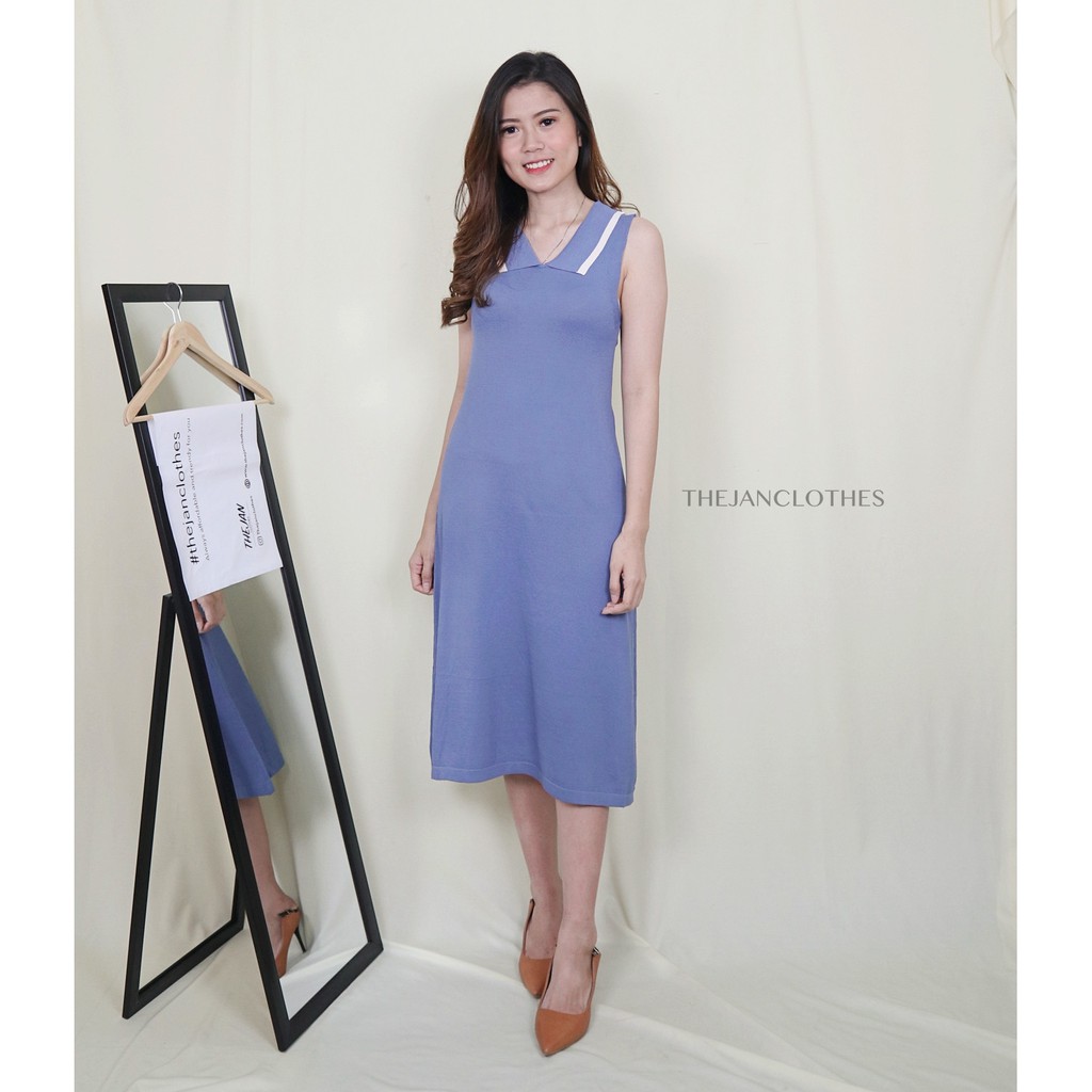 Yelish dress blue import - Thejanclothes