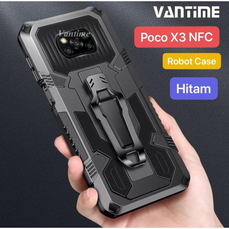 Case Xiaomi Redmi Poco X3 NFC X3 PRO Robot Standing Cover Casing