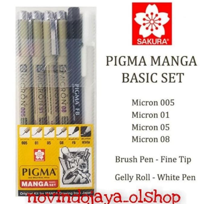 

Pigma Manga Basic Set