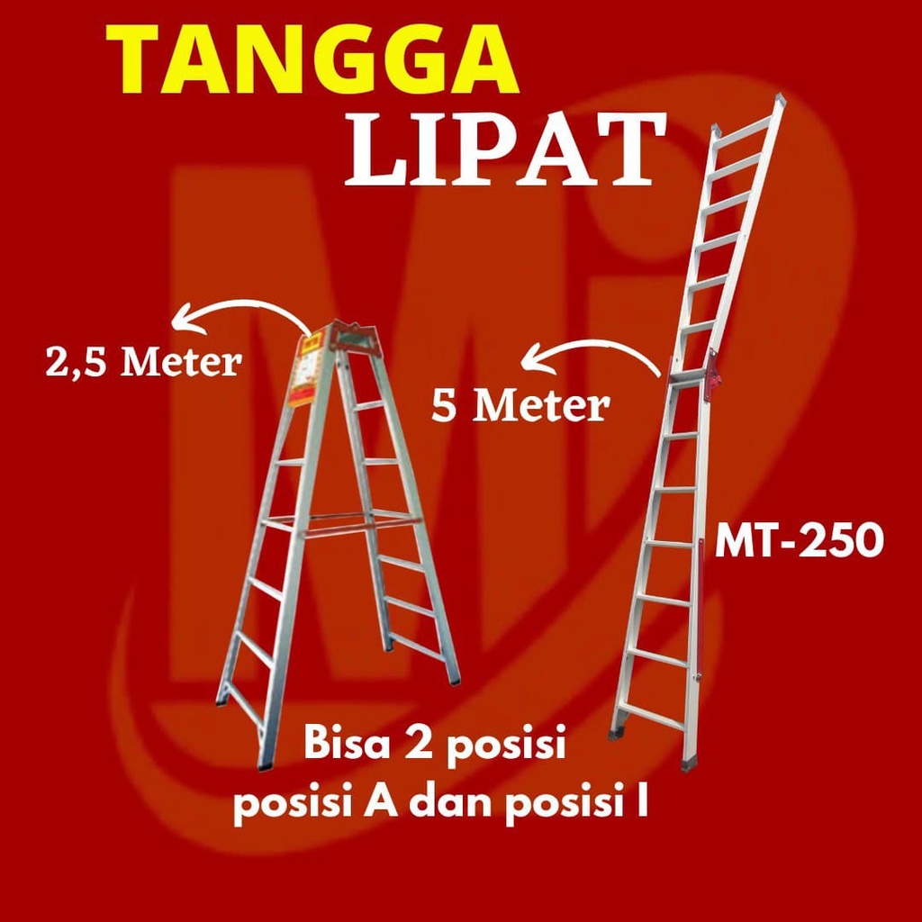 Tangga Lipat Aluminium MASTAH 250 CM