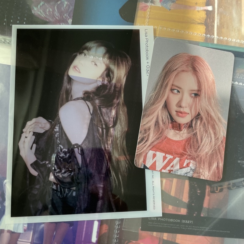 [take all] Blackpink Rosé samsung grey + Lisa 0327 vol.2 photocard pc rose