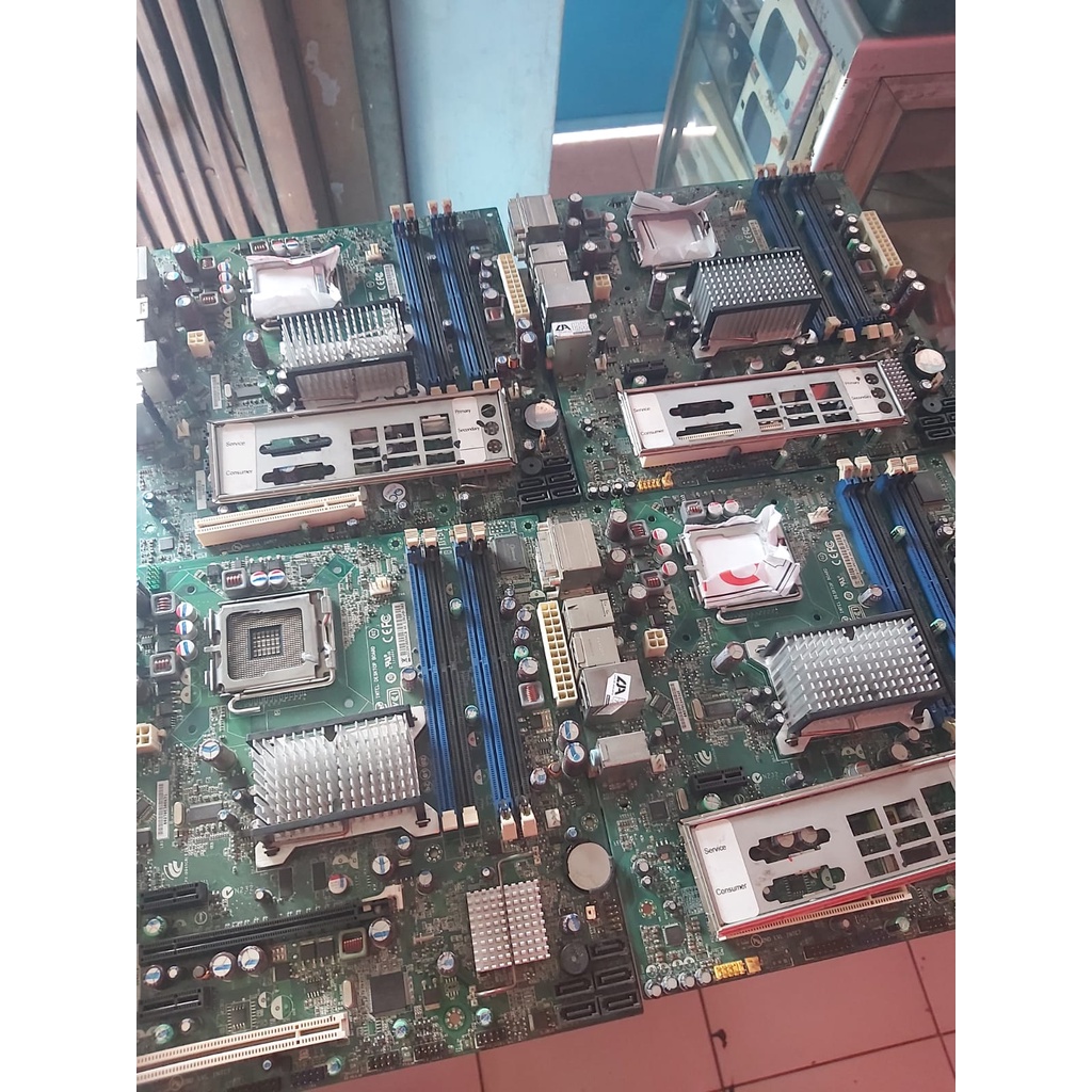 Motherboard DDR2 LGA 775 Intel Desktop Q45 Series dengan 4 Slot Ram , 2 Display DVI+Display Port, Su