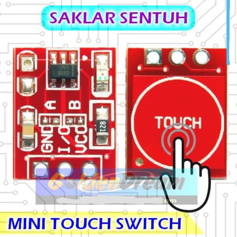 Modul TTP223 Mini Capacitive Touch Switch Saklar Sentuh TTP 223