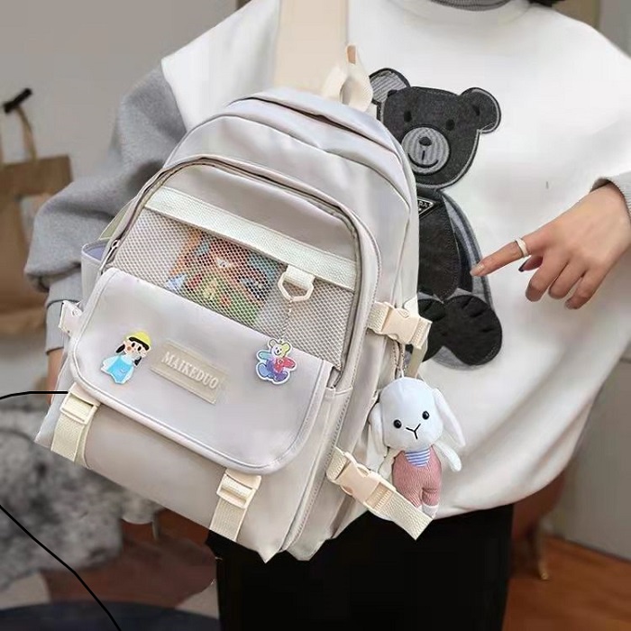 MV_Marvelouz MV7018280 Tas RANSEL Fashion Wanita Cantik Import Gantungan Boneka supplier tas import JT18280 BQ3441 CR7852 LT2097 EL 4255 GT1976