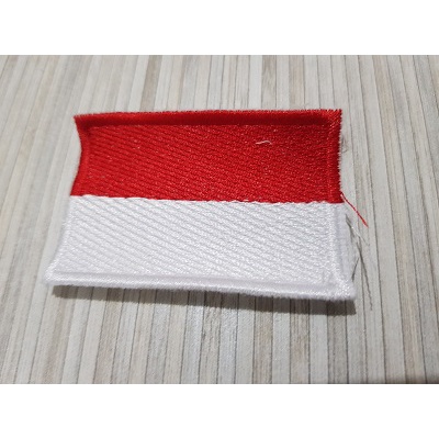 Badge Logo Bendera Merah Putih dan K3 Safety First