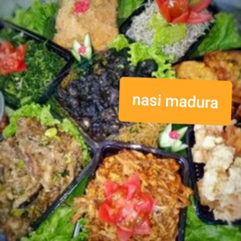 

nasi madura kreasi alas tempeh