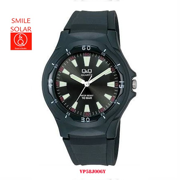 SALE Jam Tangan Unisex Casual Sporty Rubber Analog Original Q&amp;Q QNQ QQ VP58 VP58J Series