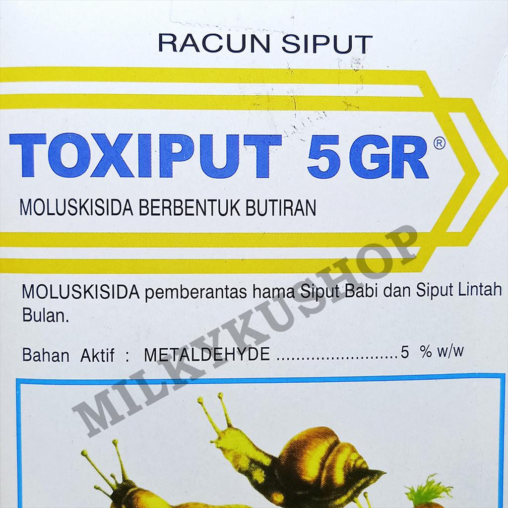 TOXIPUT 5 GR 250 GRAM RACUN  SIPUT MOLUSKISIDA