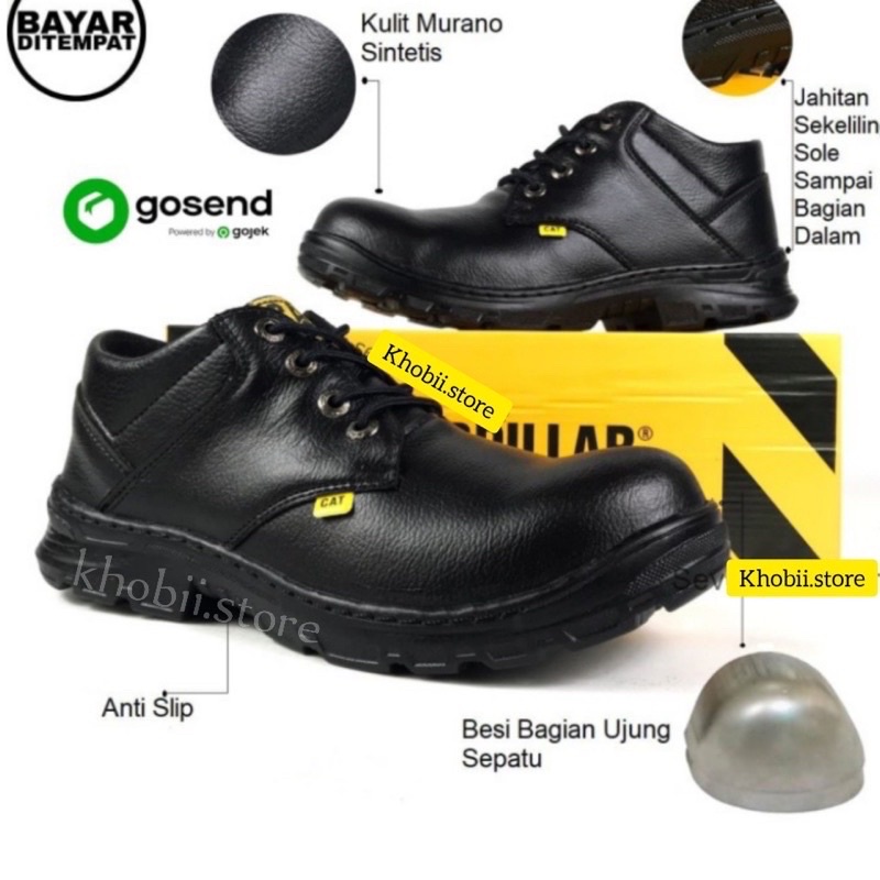 Sepatu Safety Boots Pria Ujung Besi terlaris