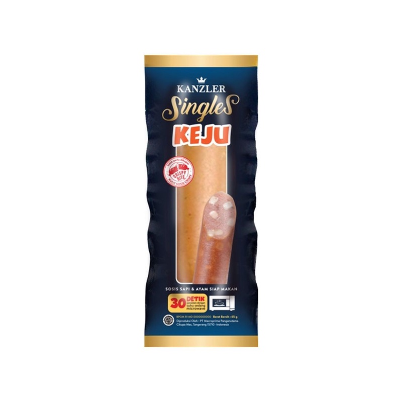 

(12 pcs) Kanzler Sosis Singles Keju 65gr/ piece