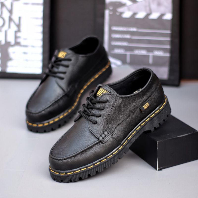 Xshoesbdg.id x Morbid Sepatu Formal Pria Hitam Pantofel Casual Kerja Kantor Kuliah