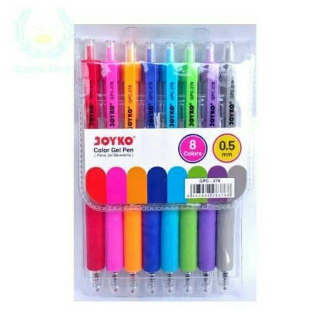 

Pulpen Gel 8 Warna Joyko GPC-278 Set