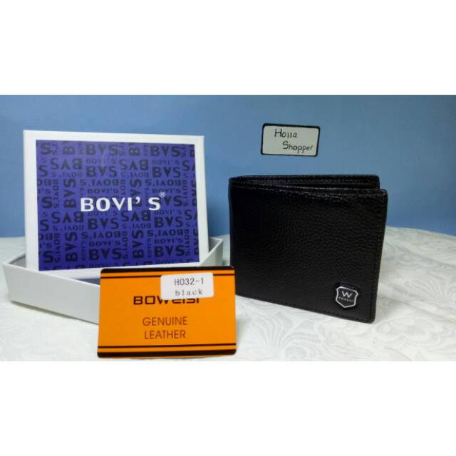 Dompet Bovis Black  H032-1 Dompet Kulit Pria Dompet Laki Laki Dompet Pria keren