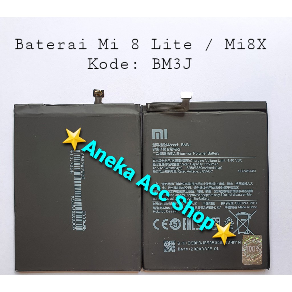 Baterai Original Xiaomi Mi8Lite Mi8X BM3J Mi 8 Lite Mi 8X Batre