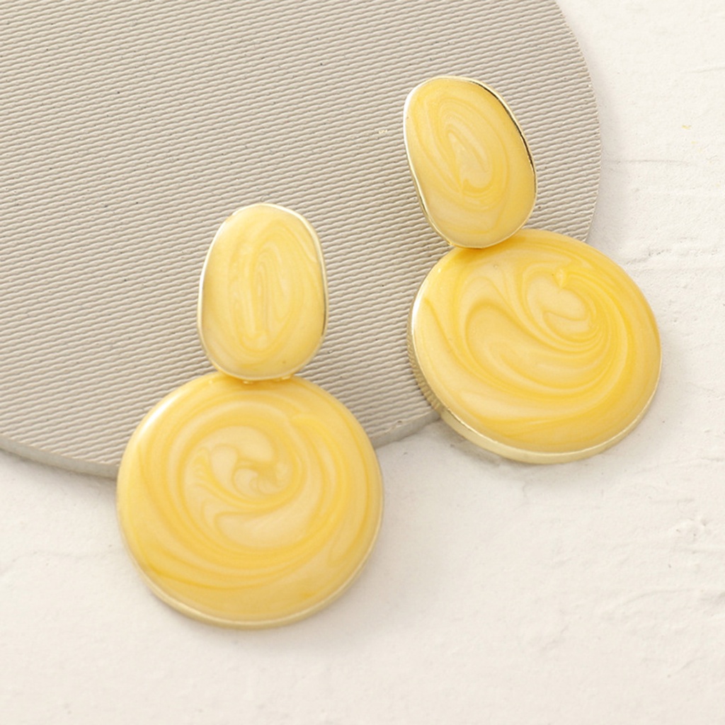 Hu Hu Hu Hu Hu Alat Bantu Pasang Kacamata♡ 1 Pasang Anting Kait Gantung Wanita Desain Geometri + Rumbai Ringan Anti Pudar Untuk Pesta