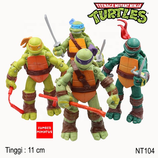 Ninja Turtle TMNT Kura kura Ninja Set Figur / Action Figure