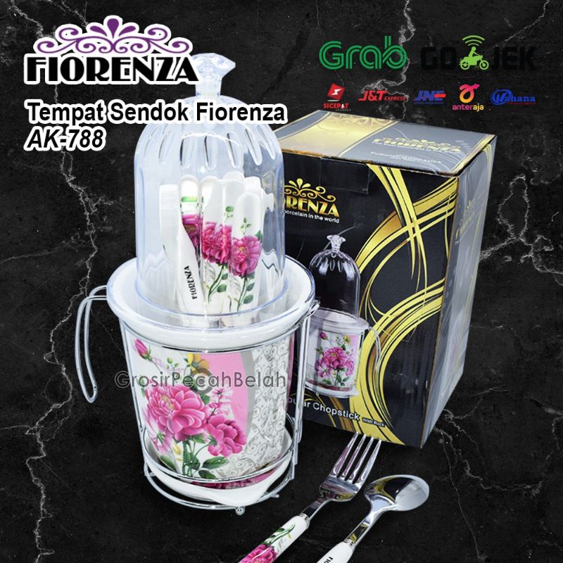 Tempat sendok tutup keramik fiorenza AK-788