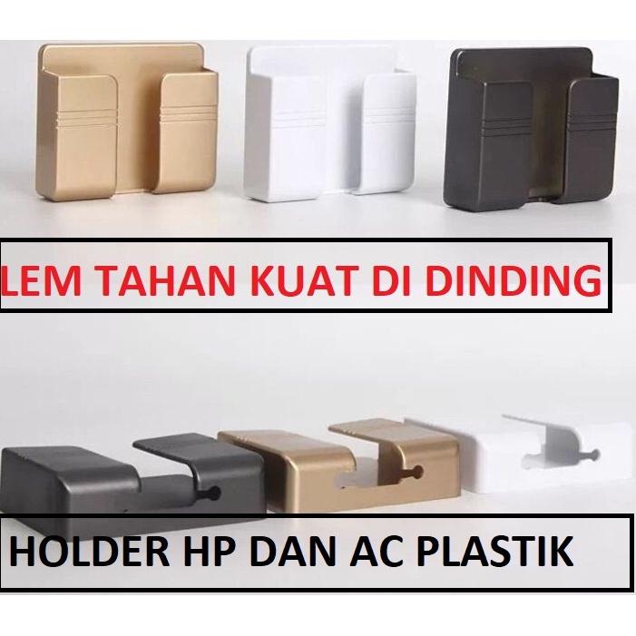 Holder Hp Dinding Rak Gantung Hp Tempat Hp Remote AC TV Tempat Cas Hp