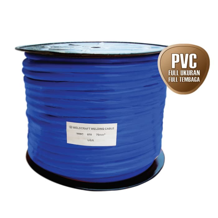 Kabel Las BIRU 35 mm Full Tembaga - Welding Cable Serabut