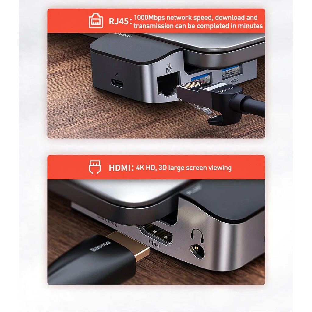 USB-C HUB Thunderbolt Adapter 9 in 1 CAHUB