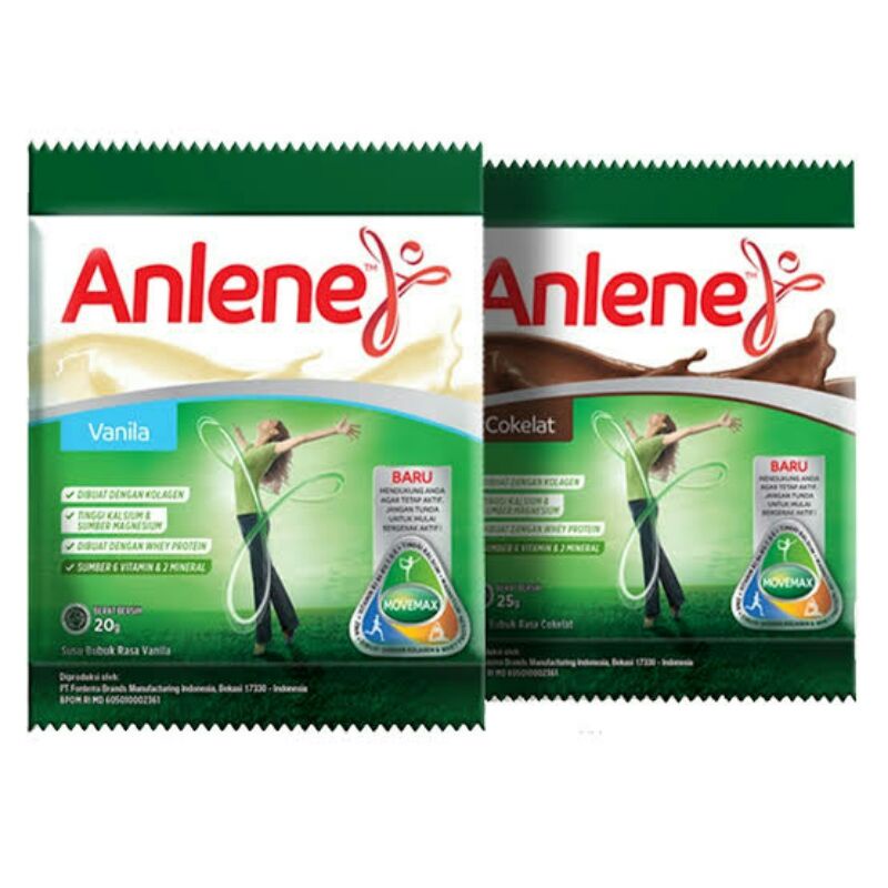 

Anlene Susu Coklat Vanila Sachet Renceng