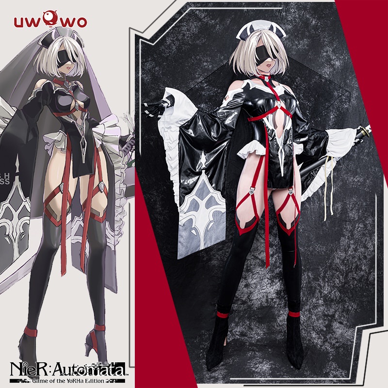PREORDER UWOWO Nier: Automata 2B Cosplay Costume Exclusive Authorization Fanart Bride Ver. Cosplay S