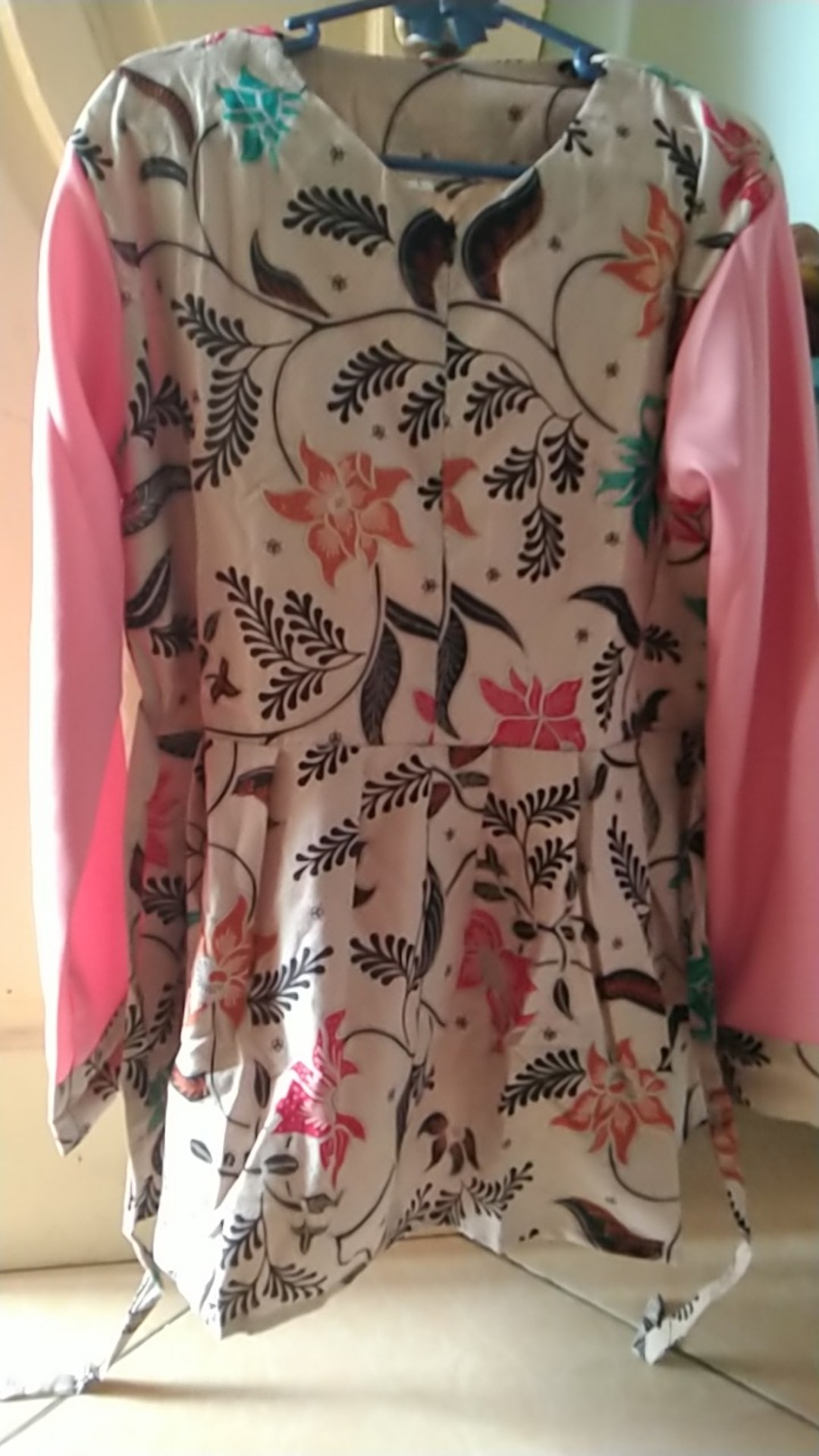 Tey-17 Batik Wanita Asj Sa Hrb026 Kenongo Kemeja Tosca Pendek