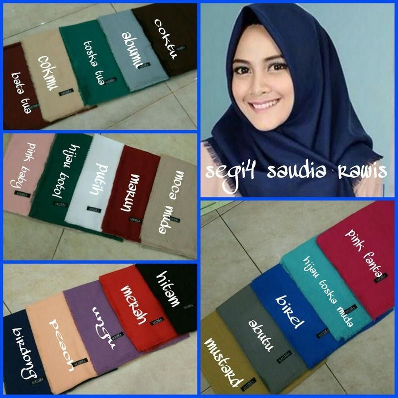 Jilbab Saudi Warna Putih