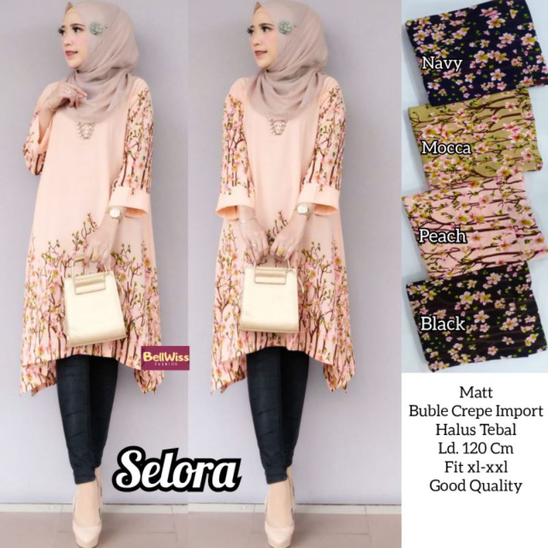 Selora Tunik//Tunik//Tunik Wanita//Tunik Muslim//Tunik Daily//Tunik Wanita//Tunik Muslim