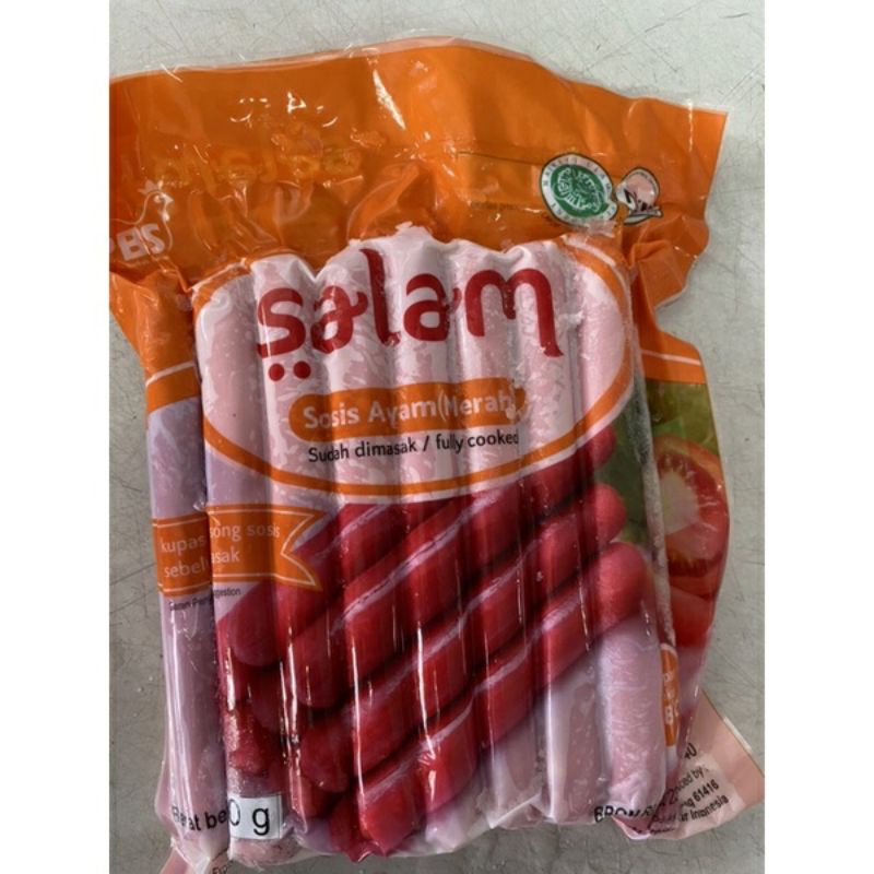 Jual Salam Sosis Ayam Sapi Long 500 Gram Frozen Food Indonesia Shopee