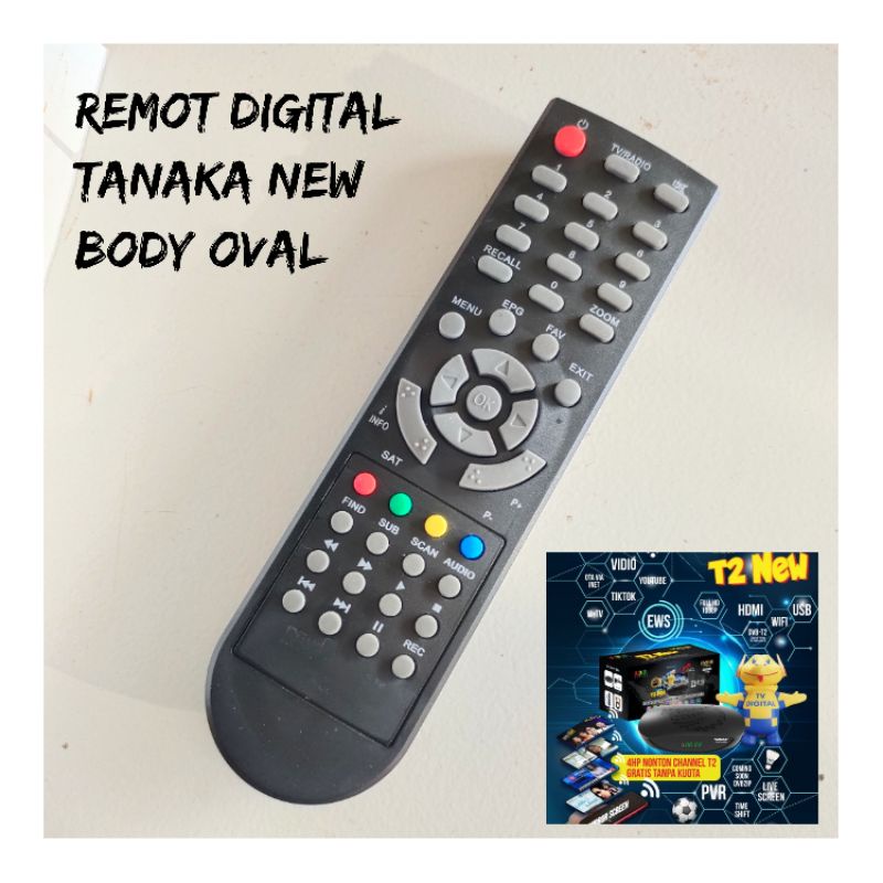 Remot Set Top Box Digital Tanaka Body Plastik