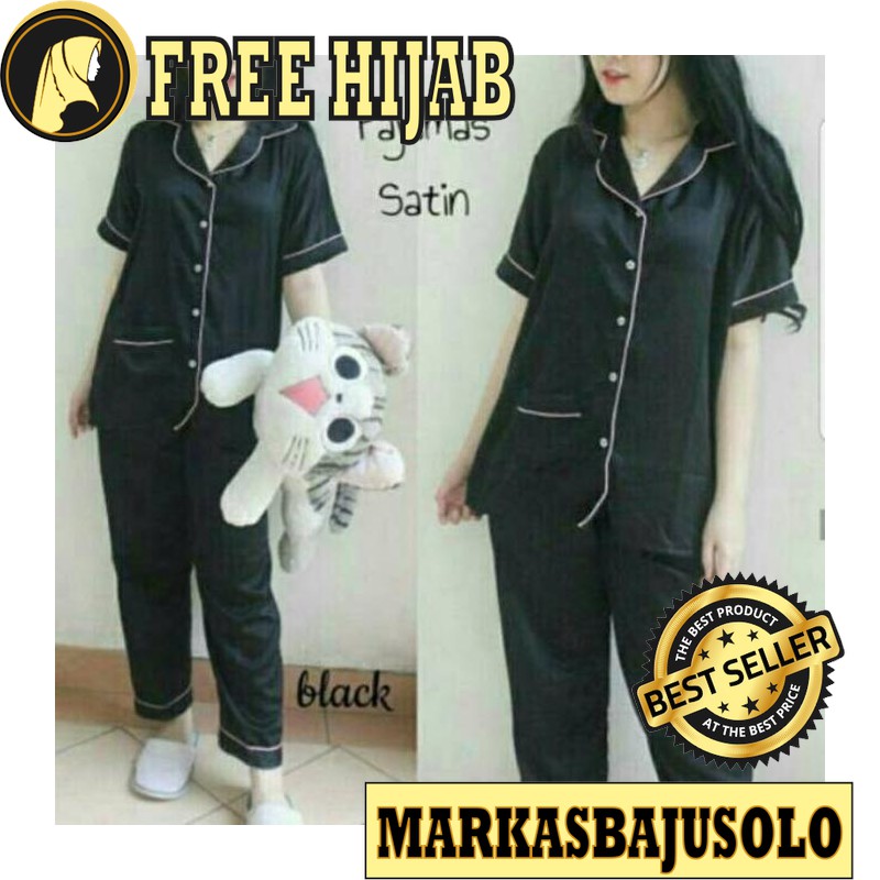 PIYAMA SATIN MURAH LENGAN PENDEK / PIYAMA DEWASA / PIYAMA MOTIF / PIYAMA SATIN / PIYAMA ANAK /