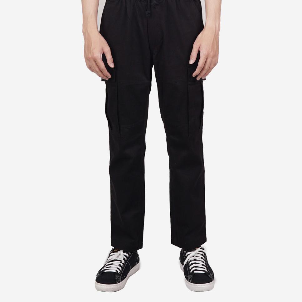 Super kualitas GutenInc - Leone Cargo Pants Black / Celana Kargo Chino Pria I19I1 ..|