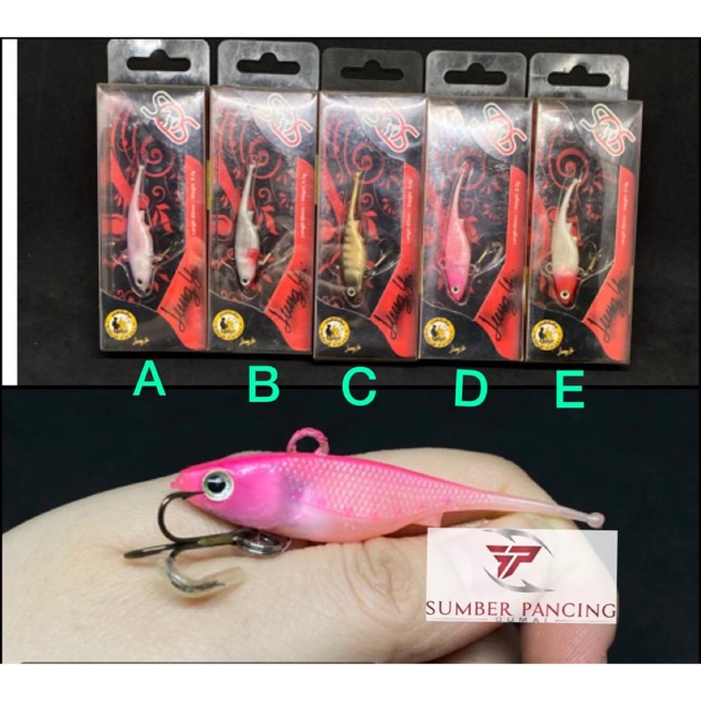 Soft Lure Treble hook Lung Yai/Soft lure Thailand/ umpan hampala gabus