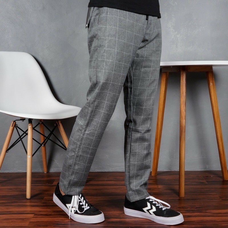 PROMO! CELANA TARTAN PANJANG PREMIUM SLIM FIT ORIGINAL TEBAL BAHAN SEMI WOOL KUALITAS TERBAIK