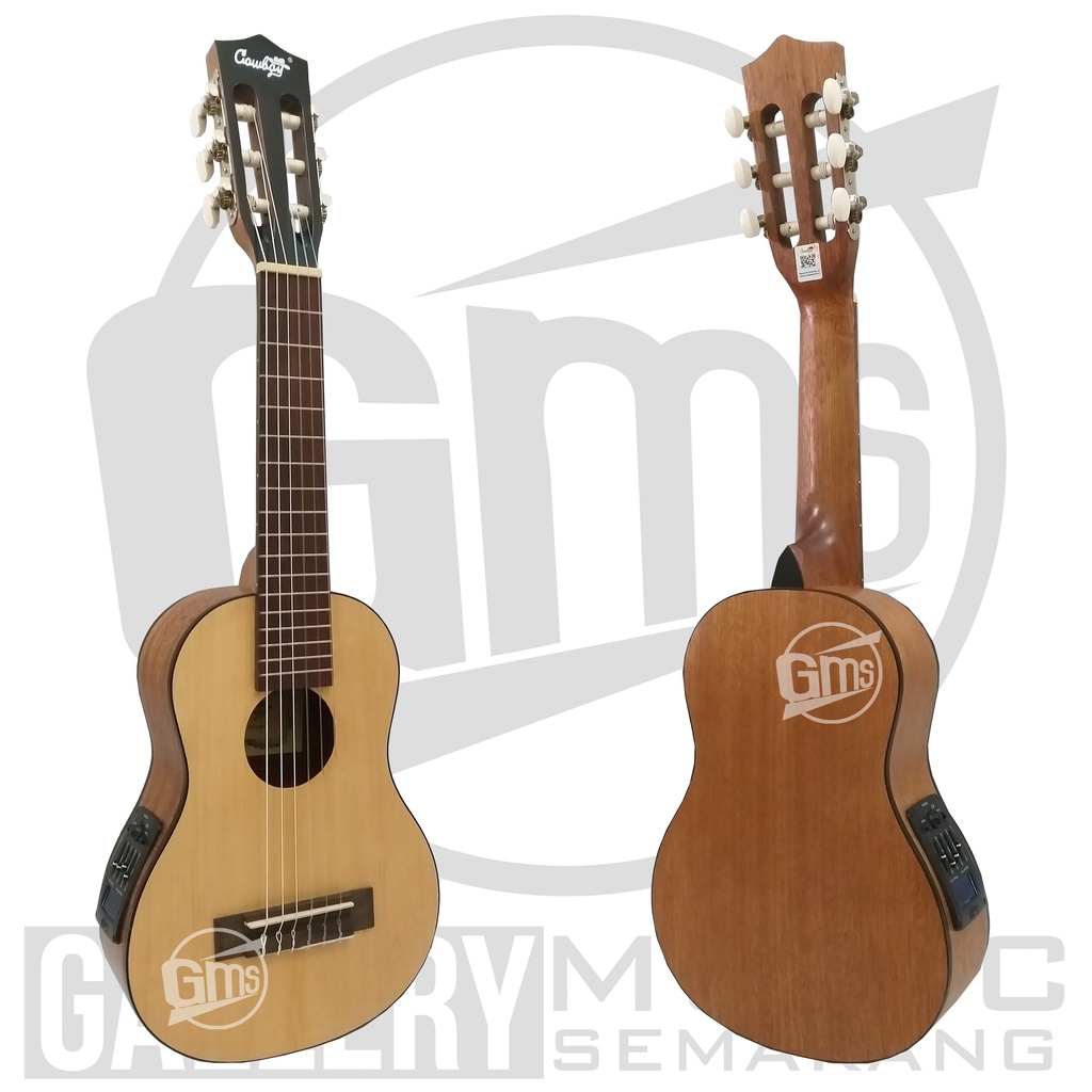 ORIGINAL!!! Guitalele Elektrik Import Merk Cowboy GK-6 NA GK 6NS Equalizer Tuner Cowboy Prener New