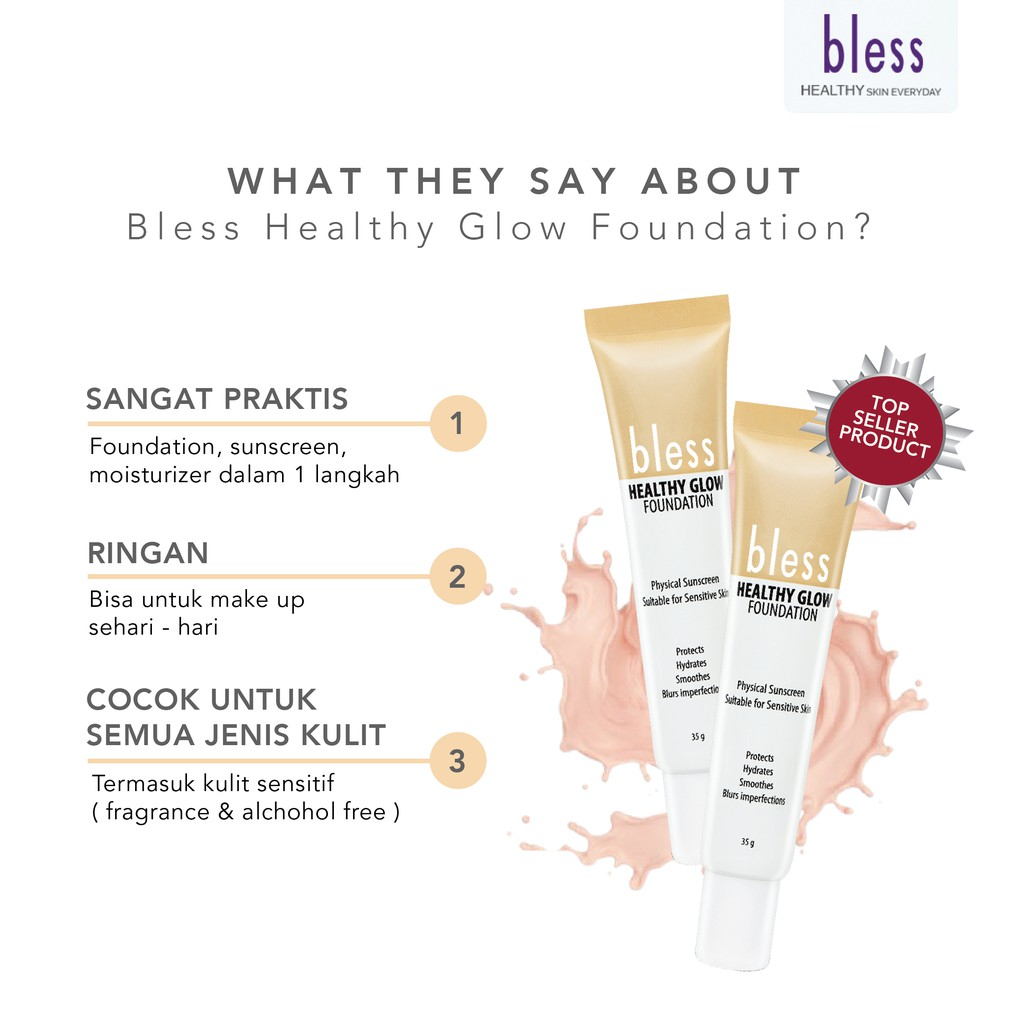 Bless Healthy Glow Foundation Beige 35 gr