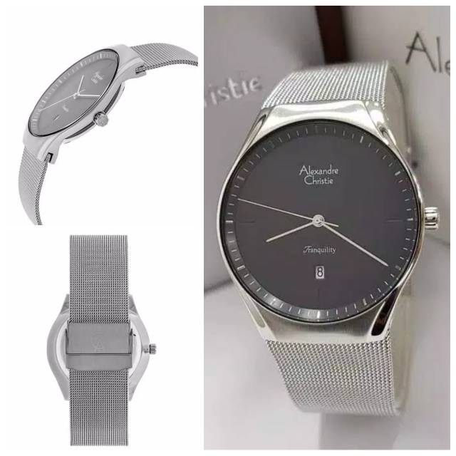 Alexandre Christie AC 8571 MD Man Tranquility Black Dial Stainless Steel