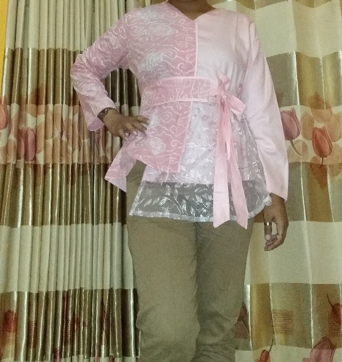 Atasan Batik Cap Kombinasi