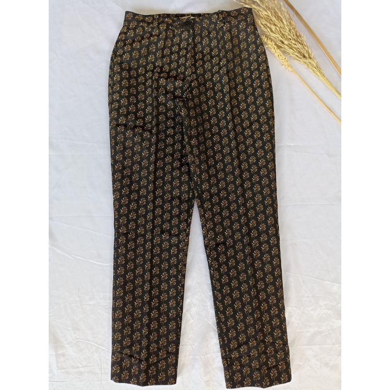 H*M BLACK PATTERN PANTS-ORIGINAL