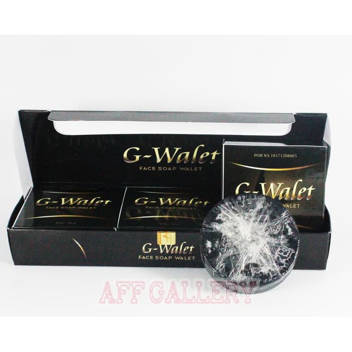 [AFG] Sabun Muka G Walet Original Face Soap Black Walet BPOM Asli  ISI 3 PCS Diskon